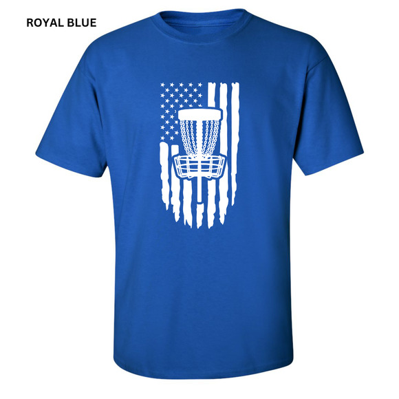 Disc Golf T-Shirt PATRIOTIC AMERICAN FLAG Shirt Choose SZ COLOR - Picture 15 of 16